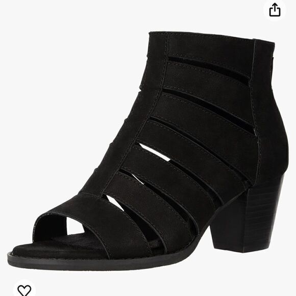 Vionic Harlow Womens Black Leather Strappy Comfort Heels size 9.5 NWOT - Picture 1 of 4